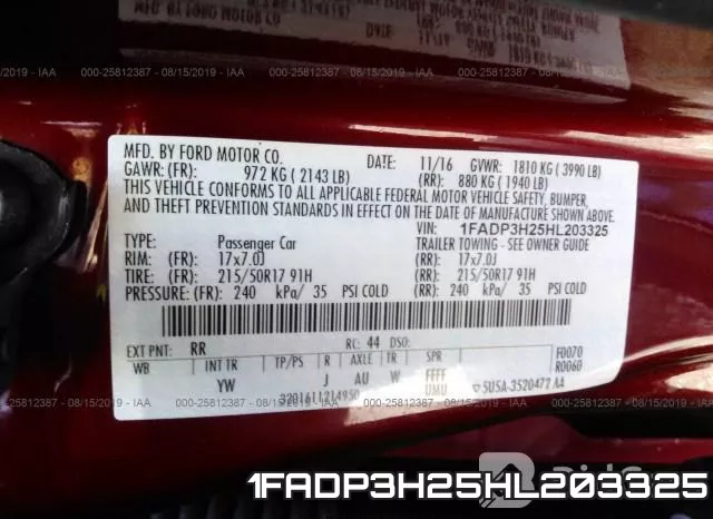 1FADP3H25HL203325