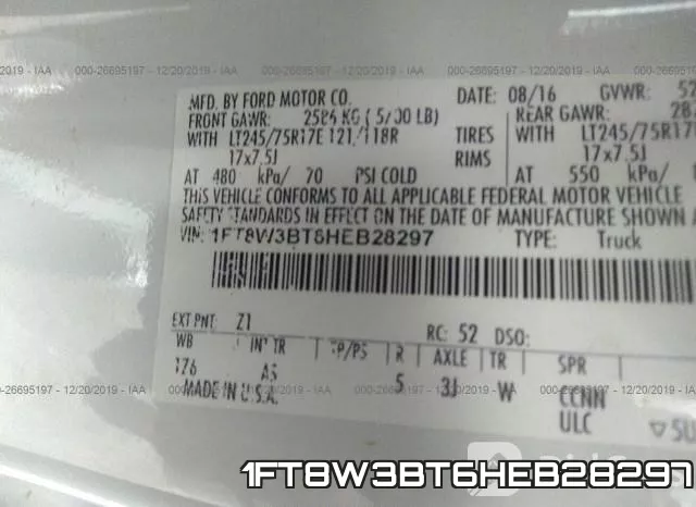 1FT8W3BT6HEB28297