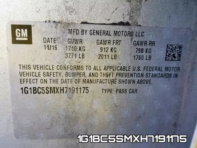 1G1BC5SMXH7191175