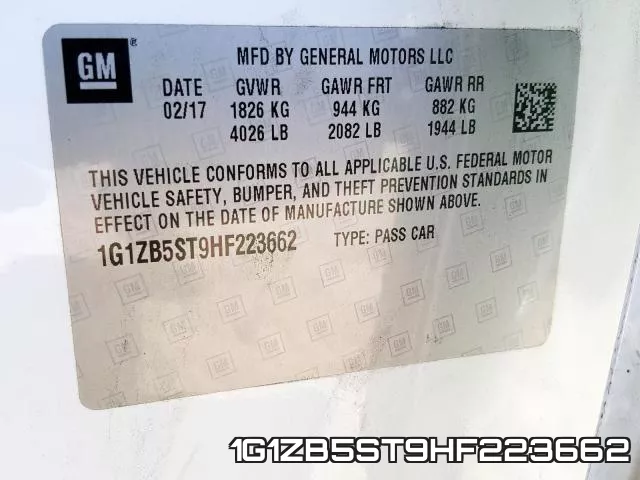 1G1ZB5ST9HF223662