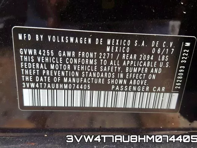 3VW4T7AU8HM074405