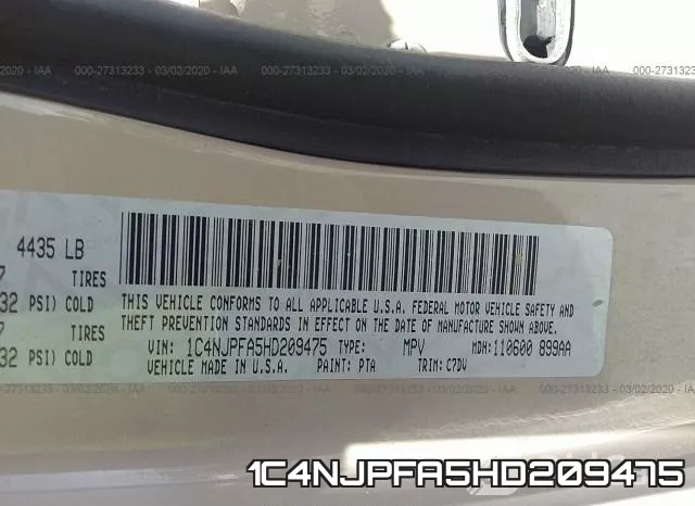 1C4NJPFA5HD209475