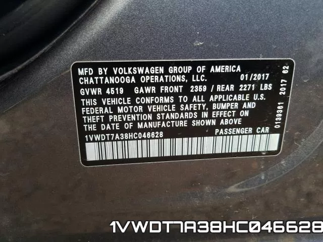 1VWDT7A38HC046628