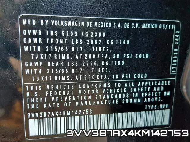 3VV3B7AX4KM142753