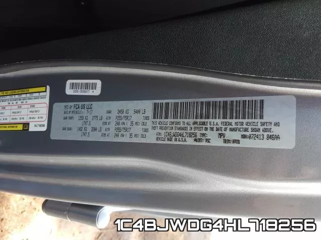 1C4BJWDG4HL718256
