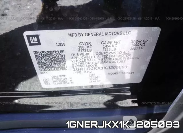 1GNERJKX1KJ205083