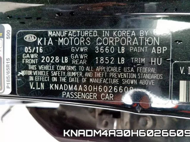 KNADM4A30H6026609