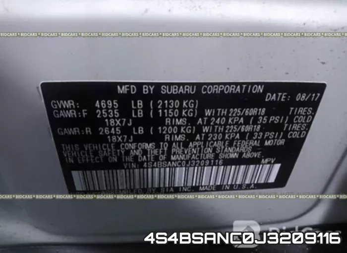 4S4BSANC0J3209116