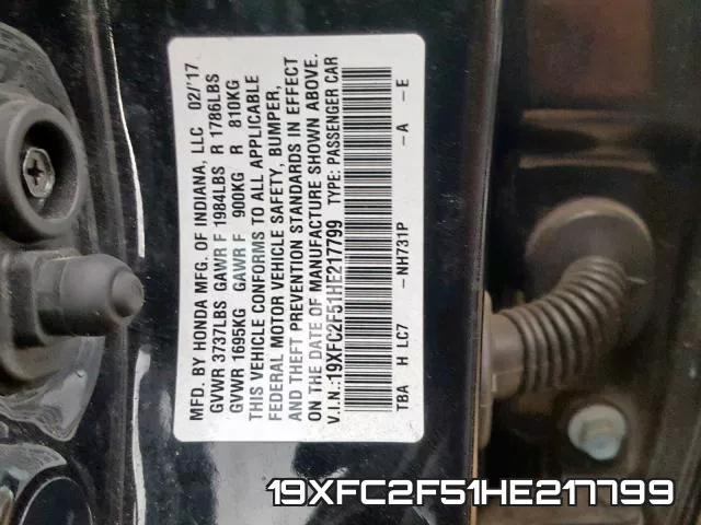 19XFC2F51HE217799