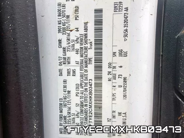 1FTYE2CMXHKB03473