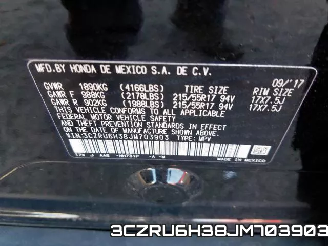 3CZRU6H38JM703903