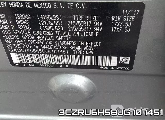 3CZRU6H58JG707451