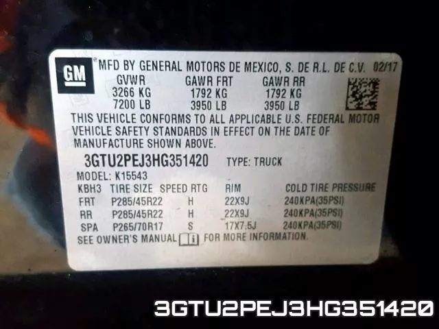 3GTU2PEJ3HG351420