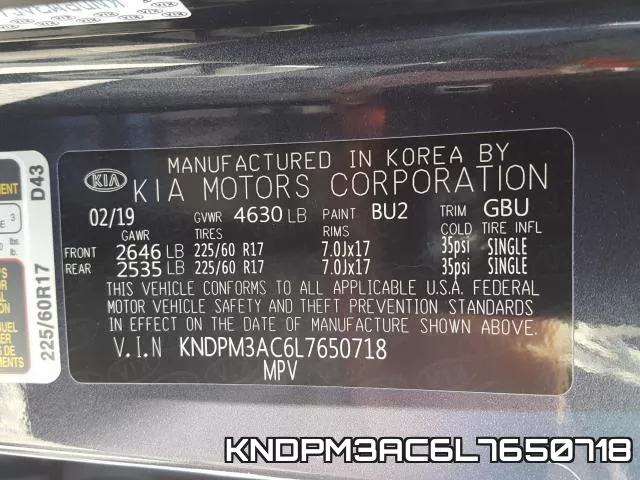 KNDPM3AC6L7650718