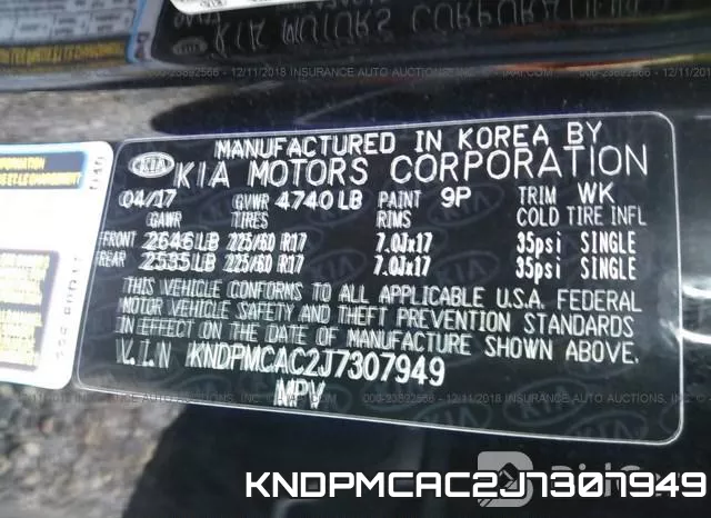 KNDPMCAC2J7307949