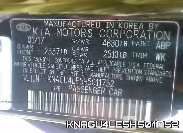 KNAGU4LE5H5011752