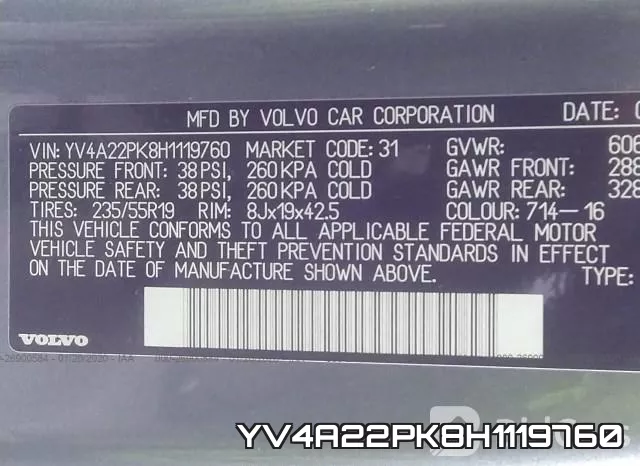 YV4A22PK8H1119760