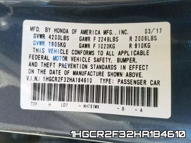 1HGCR2F32HA184610