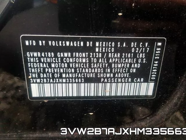 3VW2B7AJXHM335663