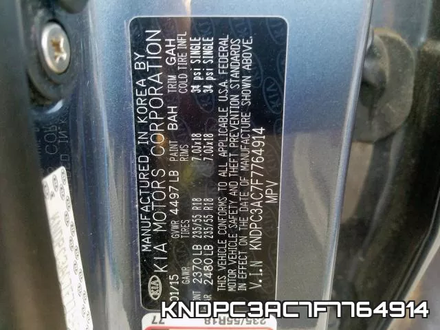 KNDPC3AC7F7764914