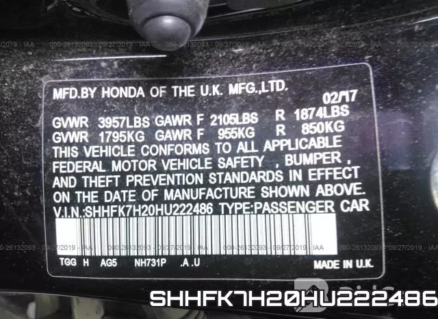 SHHFK7H20HU222486