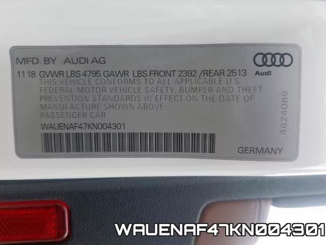 WAUENAF47KN004301