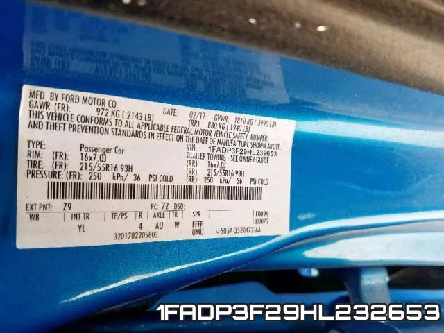 1FADP3F29HL232653