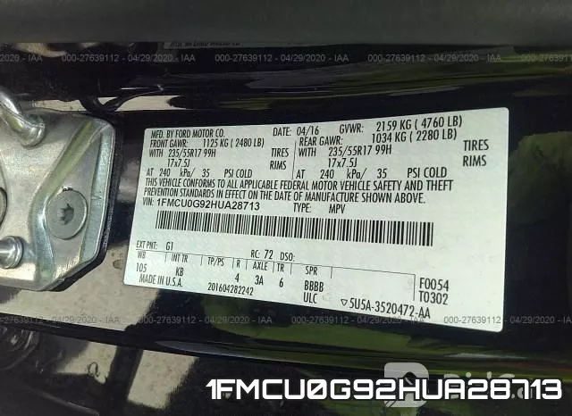 1FMCU0G92HUA28713