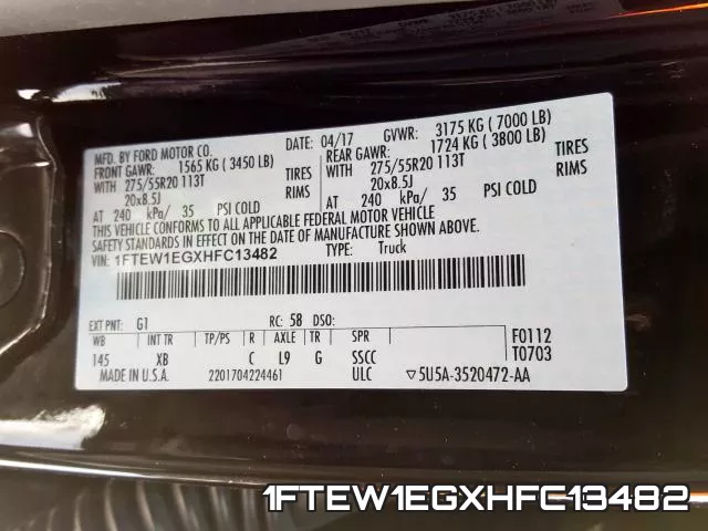 1FTEW1EGXHFC13482