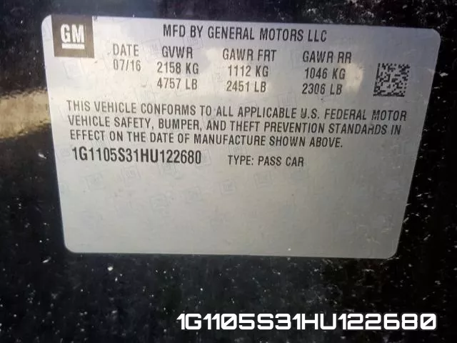 1G1105S31HU122680