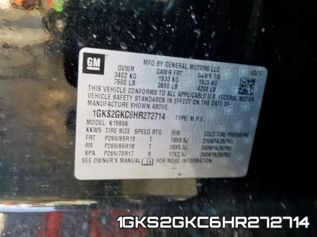 1GKS2GKC6HR272714