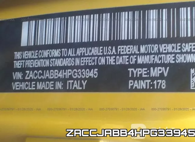 ZACCJABB4HPG33945