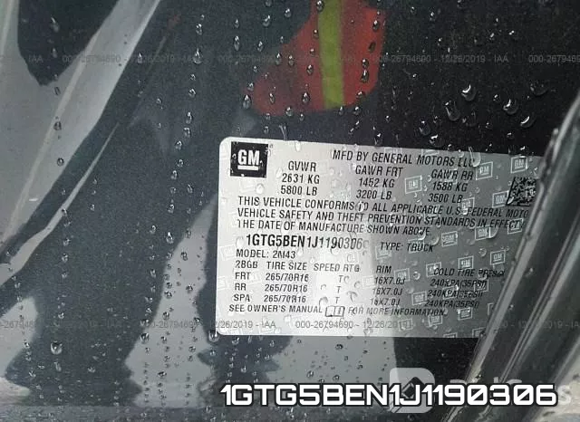 1GTG5BEN1J1190306