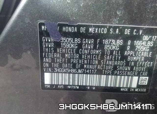 3HGGK5H86JM714117