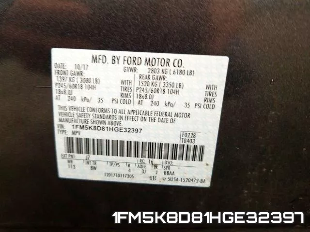 1FM5K8D81HGE32397