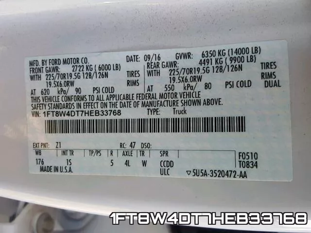 1FT8W4DT7HEB33768