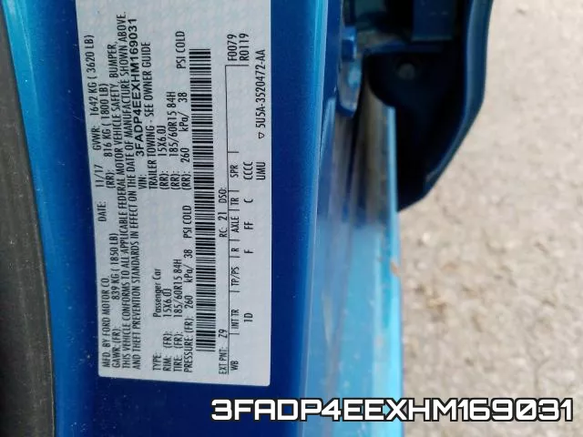 3FADP4EEXHM169031
