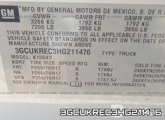 3GCUKREC3HG211476