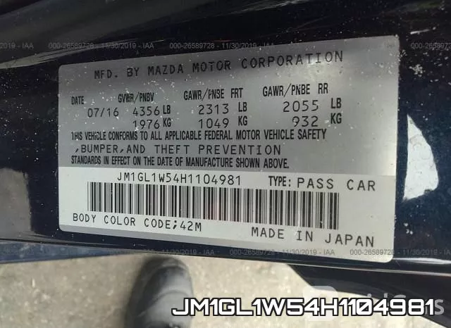 JM1GL1W54H1104981