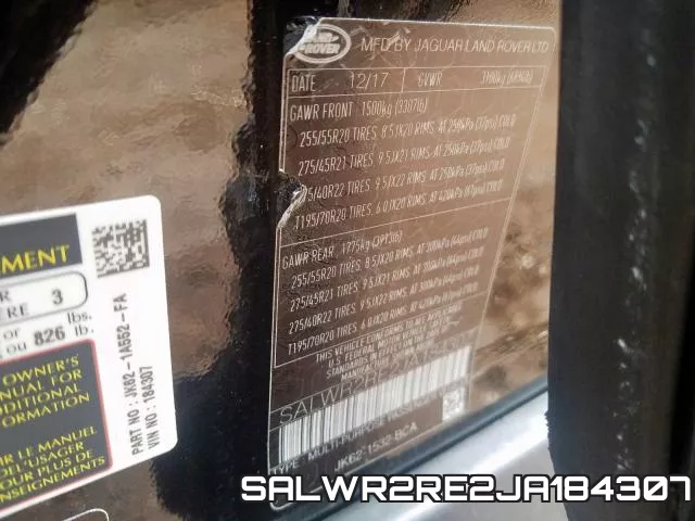 SALWR2RE2JA184307