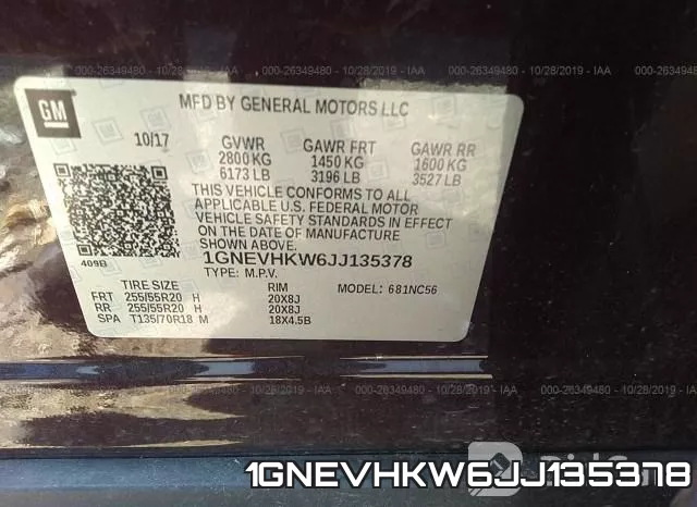1GNEVHKW6JJ135378