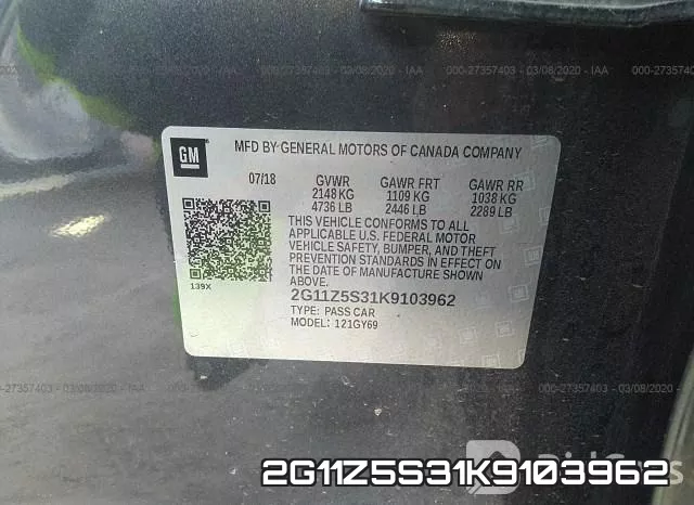 2G11Z5S31K9103962