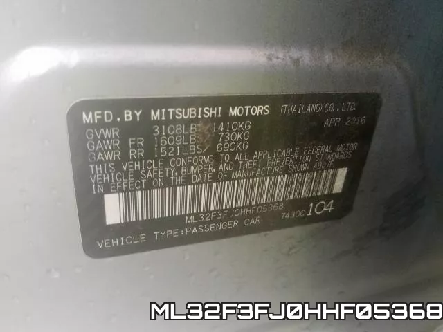 ML32F3FJ0HHF05368