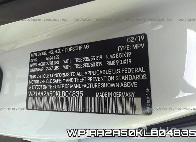 WP1AA2A50KLB04835