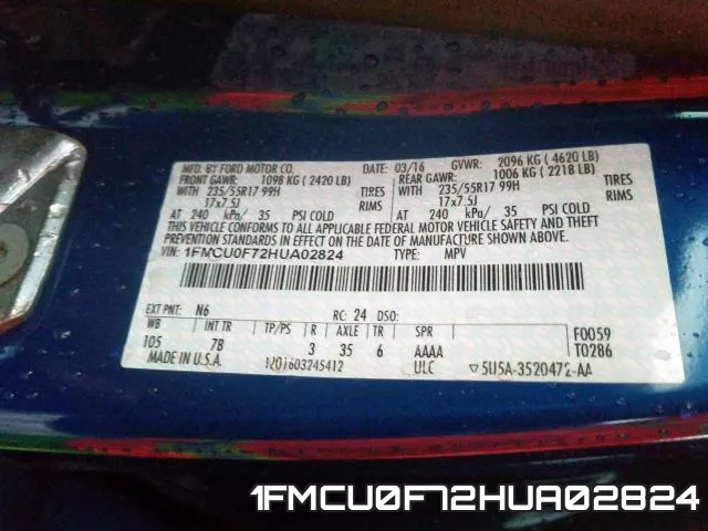 1FMCU0F72HUA02824