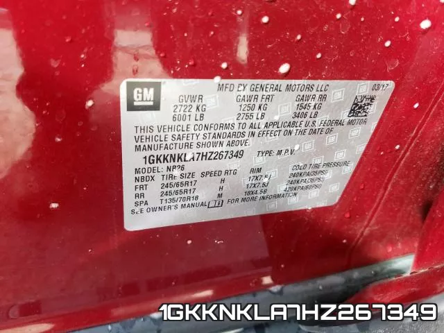 1GKKNKLA7HZ267349