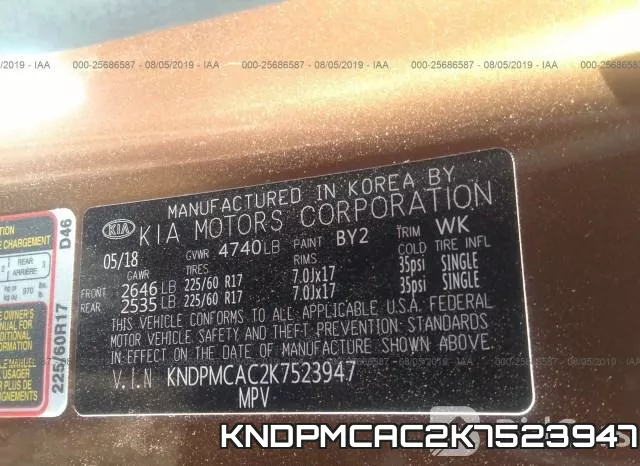 KNDPMCAC2K7523947