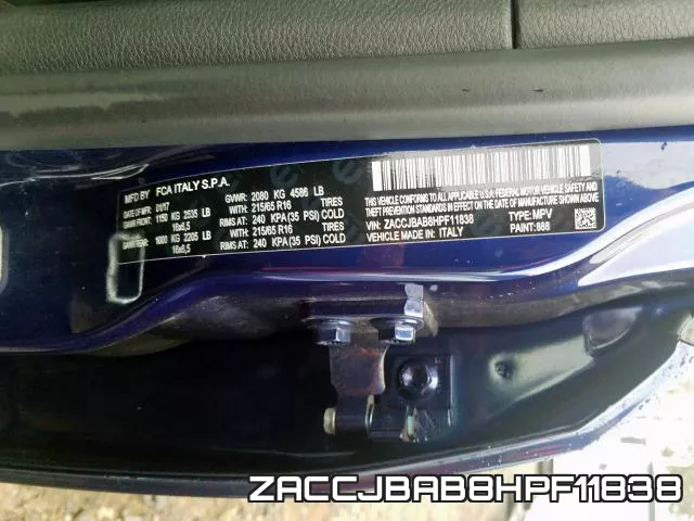 ZACCJBAB8HPF11838