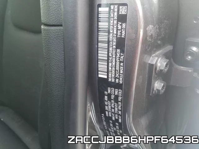 ZACCJBBB6HPF64536