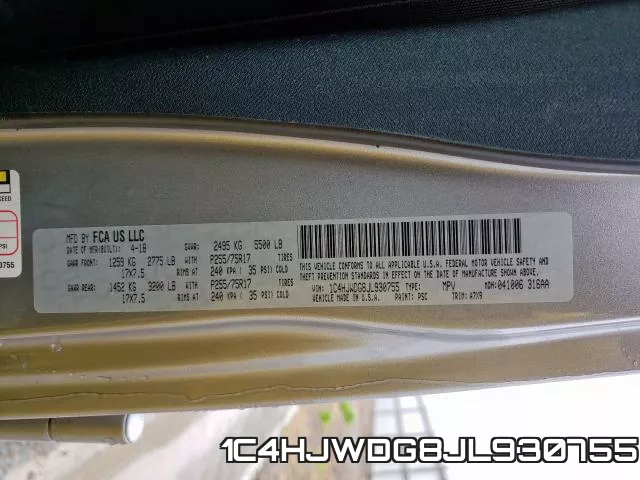 1C4HJWDG8JL930755